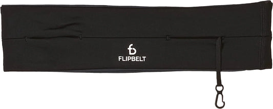 Flipbelt Classic Running Belt | Running Fanny Pack for Women and Men | Non Chafing Waist Band Pack for Phone | Moisture Wicking Storage Belt | USA Company