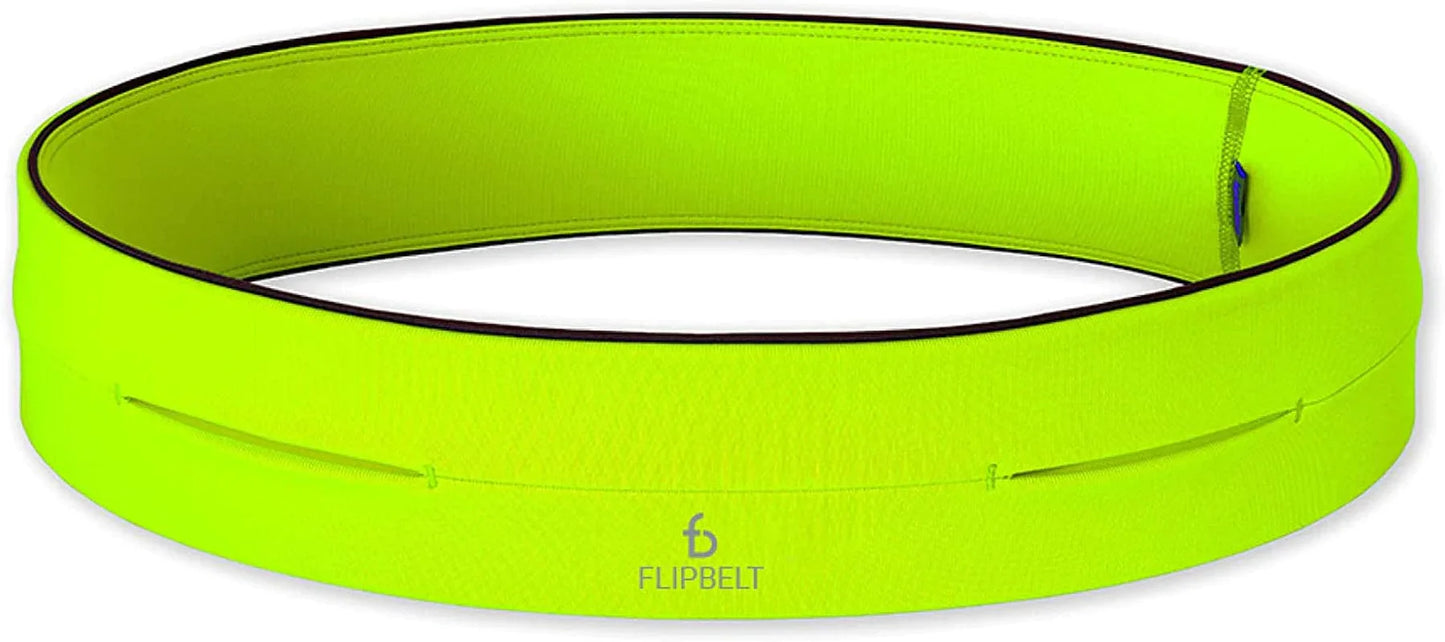 Flipbelt Classic Running Belt | Running Fanny Pack for Women and Men | Non Chafing Waist Band Pack for Phone | Moisture Wicking Storage Belt | USA Company