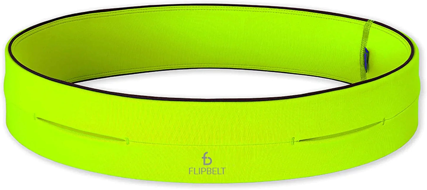 Flipbelt Classic Running Belt | Running Fanny Pack for Women and Men | Non Chafing Waist Band Pack for Phone | Moisture Wicking Storage Belt | USA Company