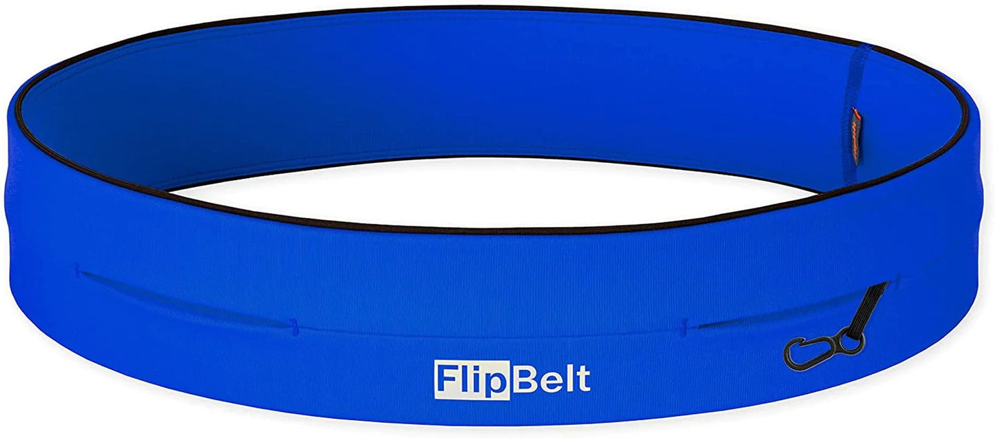 Flipbelt Classic Running Belt | Running Fanny Pack for Women and Men | Non Chafing Waist Band Pack for Phone | Moisture Wicking Storage Belt | USA Company