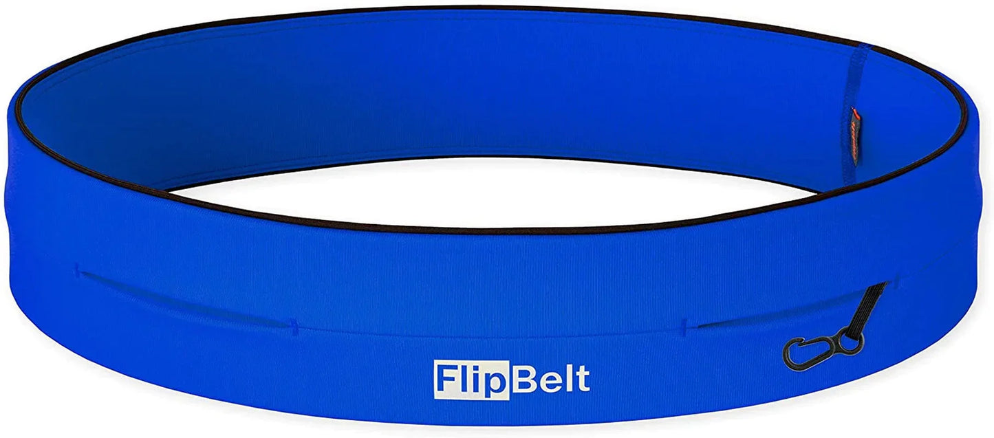 Flipbelt Classic Running Belt | Running Fanny Pack for Women and Men | Non Chafing Waist Band Pack for Phone | Moisture Wicking Storage Belt | USA Company