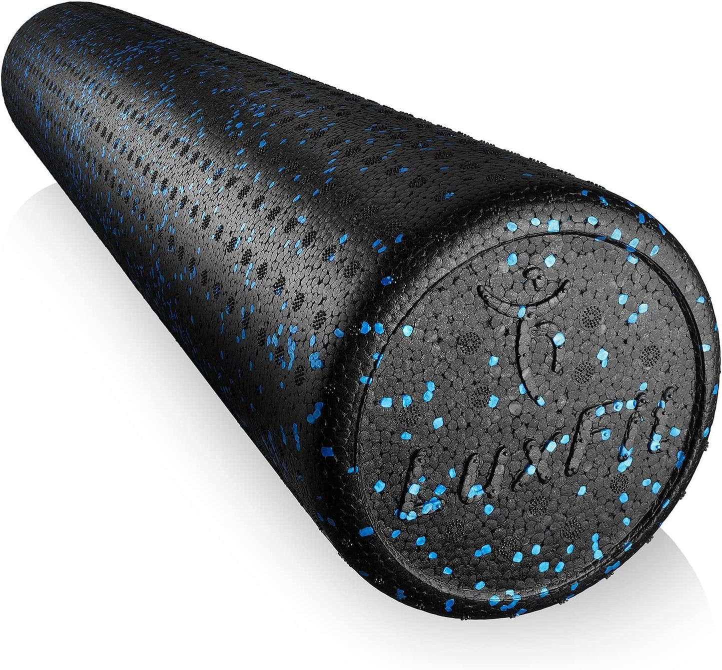 Foam Roller, Luxfit Speckled Foam Rollers for Muscles '3 Year Warranty' Extra Firm High Density for Physical Therapy, Exercise, Deep Tissue Muscle Massage Myofacial Release Body Roller (Blue, 18 Inch)