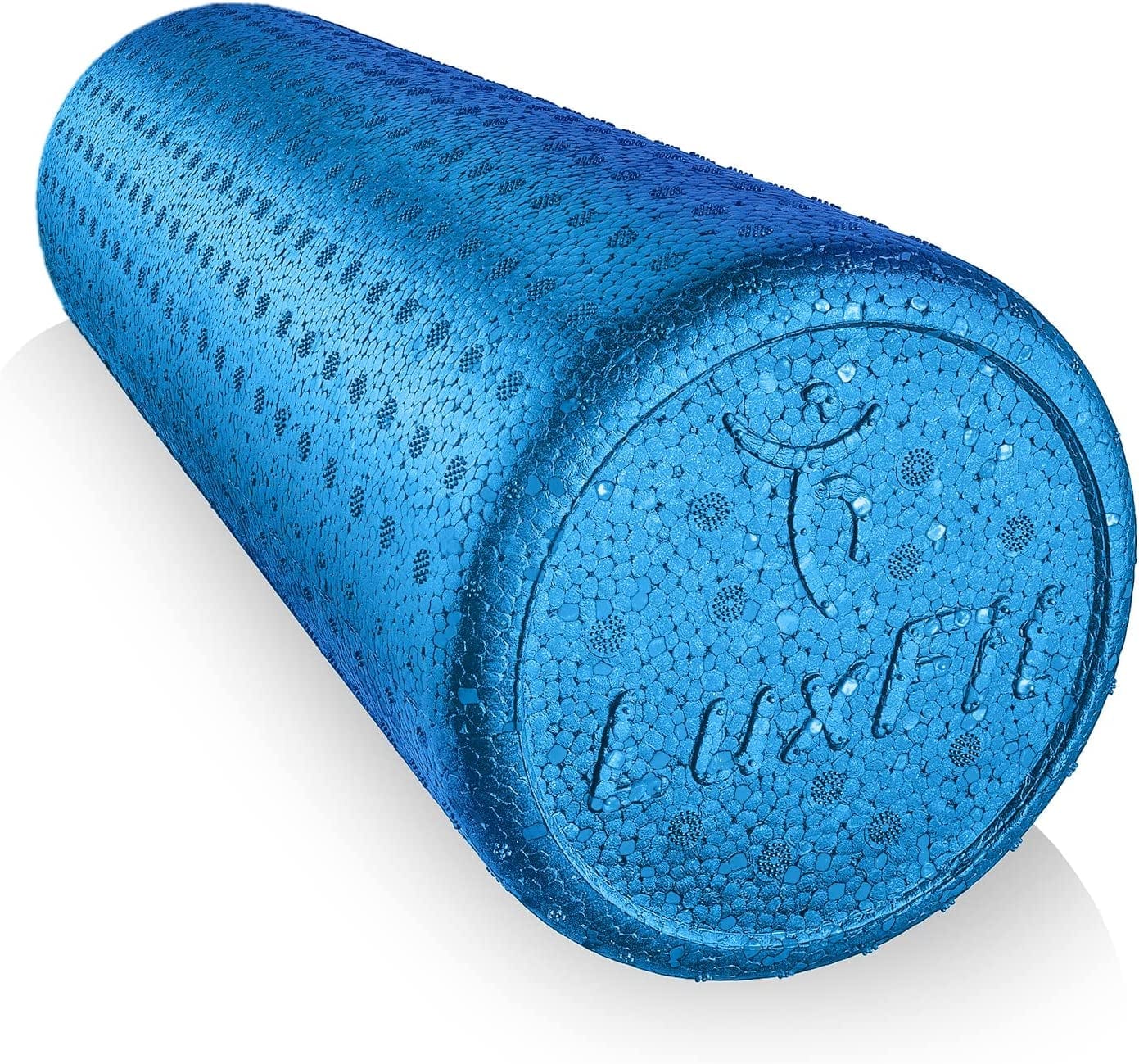 Foam Roller, Luxfit Speckled Foam Rollers for Muscles '3 Year Warranty' Extra Firm High Density for Physical Therapy, Exercise, Deep Tissue Muscle Massage Myofacial Release Body Roller (Blue, 18 Inch)