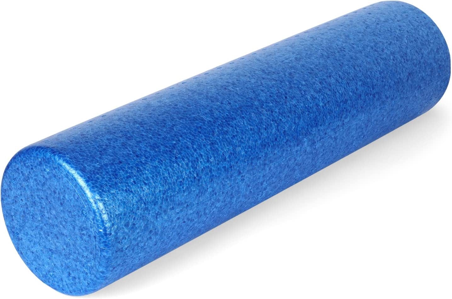 Foam Rollers - High-Density Speckled round Foam Roller for Exercise, Massage, Muscle Recovery (18 Inch, Black)