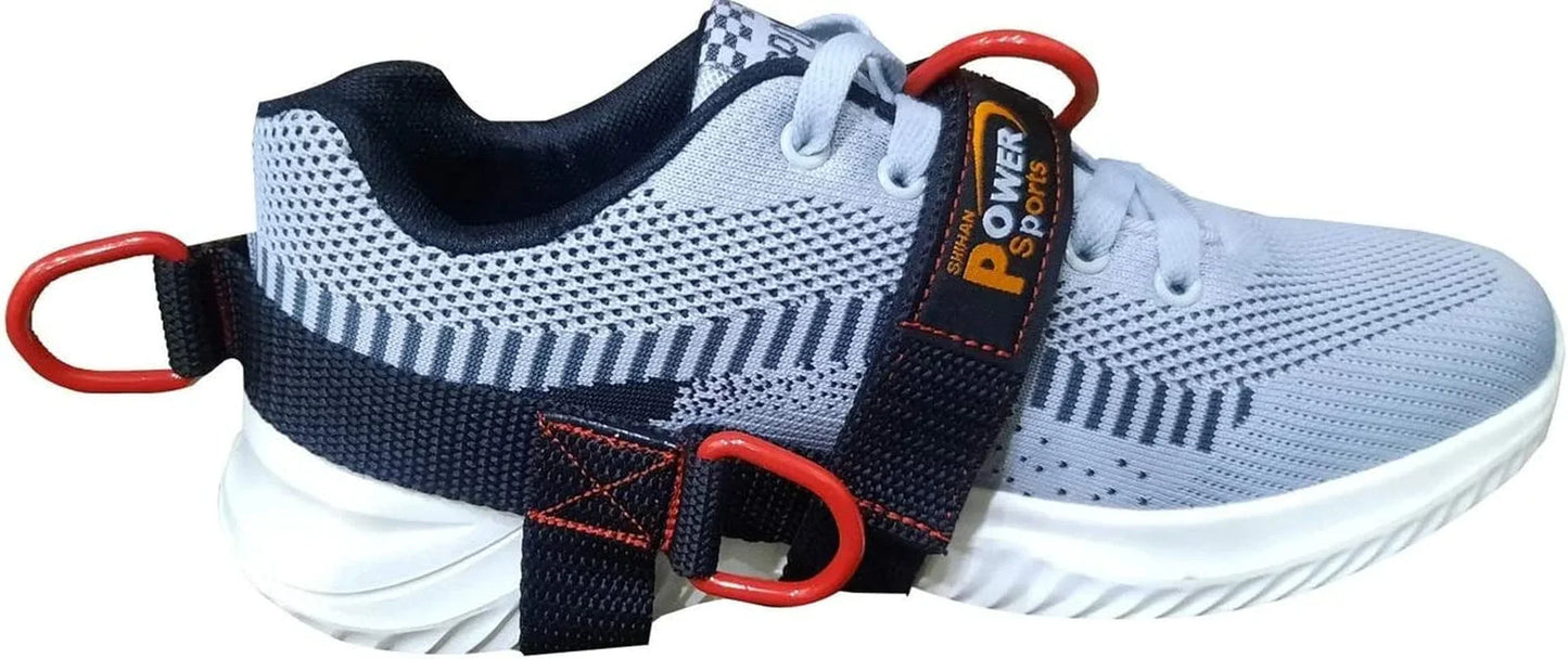 Foot Strap New 5-D Ankle 5 -Ring Red/Black Cable Gym Machine Attachment for Men/Women Yoga, Pilates, Leg/Foot/Ankle Training/Fitness Strap (Sold Single) Ideal for Donkey Kickbacks