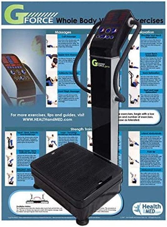 Gforce Whole Body Vibration Machine Exercise Chart