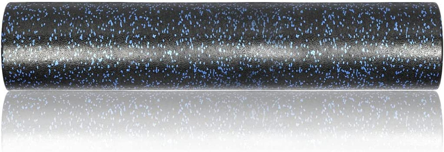 Gopkop High Density round Foam Roller - 12", 18", 24", 36". Firm Full Body Athletic Massage Tool for Exercise, Massage, Muscle Recovery. (12 Inch, Black)