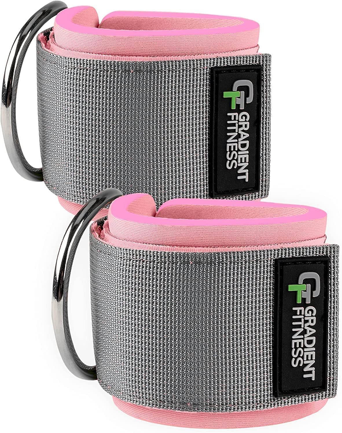 Gradient Fitness Ankle Straps (2 Pack) | Ankle Strap for Cable Machine, Ankle Bands for Working Out, Cable Ankle Strap, Cable Machine Attachment, Ankle Cable Attachments for Gym