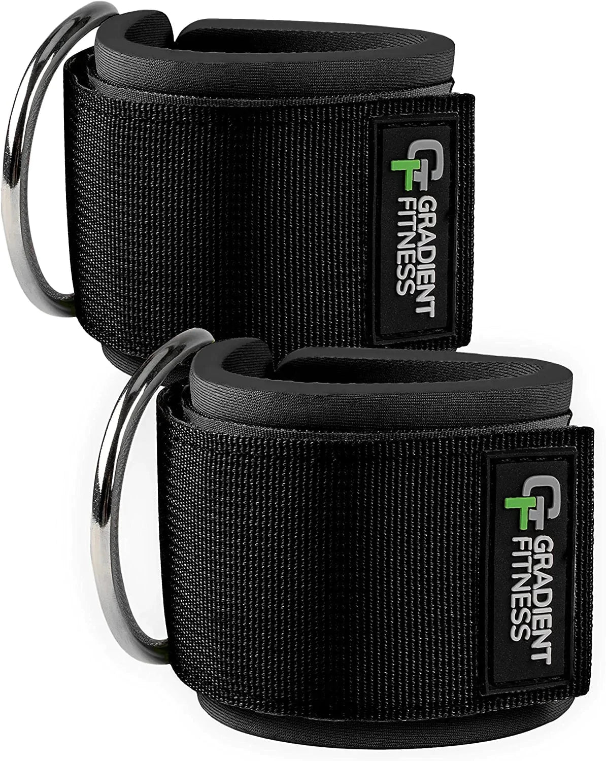 Gradient Fitness Ankle Straps (2 Pack) | Ankle Strap for Cable Machine, Ankle Bands for Working Out, Cable Ankle Strap, Cable Machine Attachment, Ankle Cable Attachments for Gym