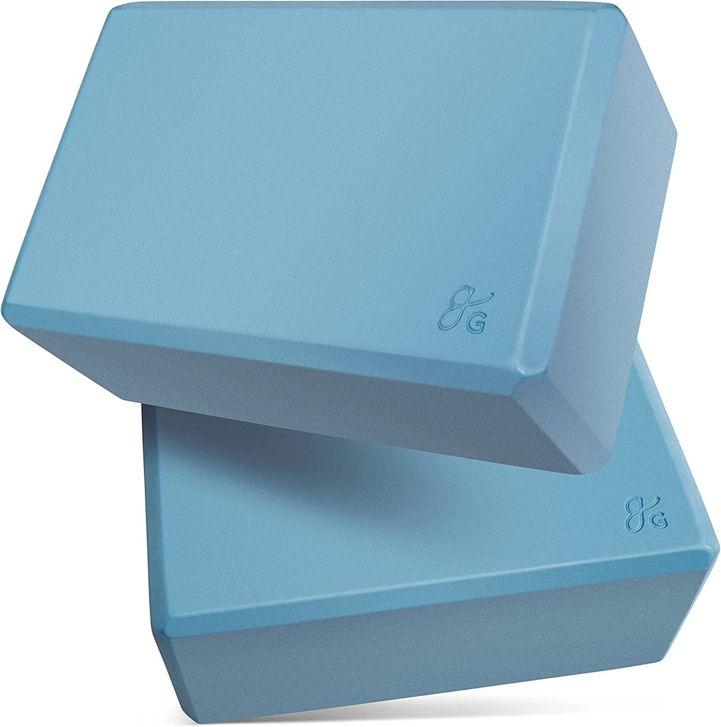 Greater Goods Premium Yoga Blocks - 2 Pack Set for Yoga, Pilates, or Meditation | Light Weight Blocks Made of High Quality Latex-Free Material That Is Non-Slip | Designed in St. Louis