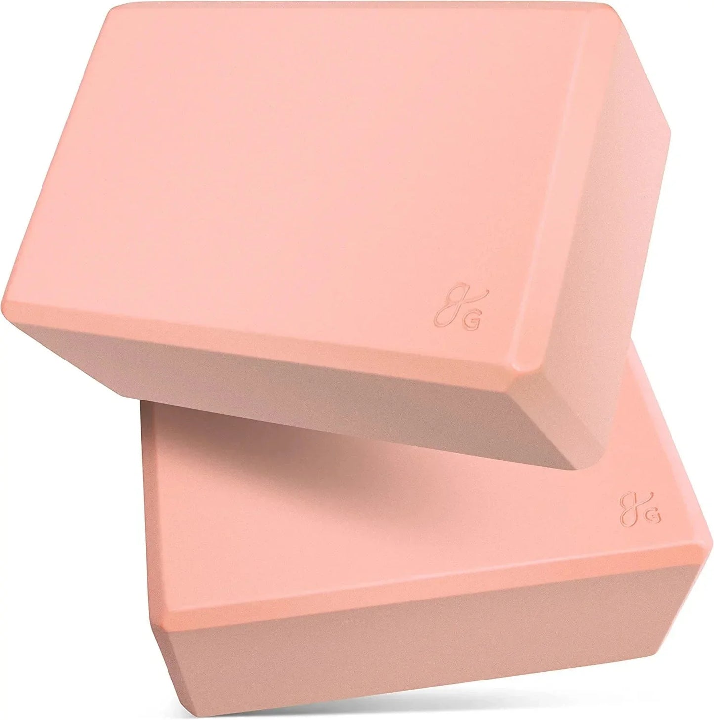 Greater Goods Premium Yoga Blocks - 2 Pack Set for Yoga, Pilates, or Meditation | Light Weight Blocks Made of High Quality Latex-Free Material That Is Non-Slip | Designed in St. Louis