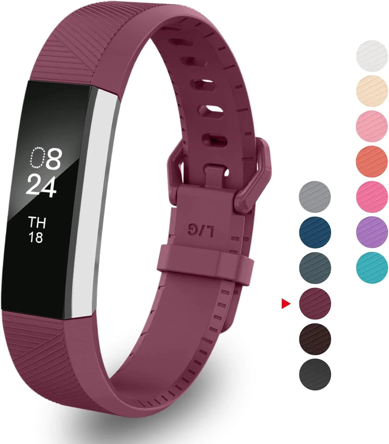 Greeninsync Compatible with Fit Bit Alta HR Bands,Replacement for Fit Bit Alta Band Small Accessory Watch Buckle Wristband for Alta&Alta Hr/Fit Bit Ace Strap Bracelet W/Same Color Metal Clasp(10Pack)