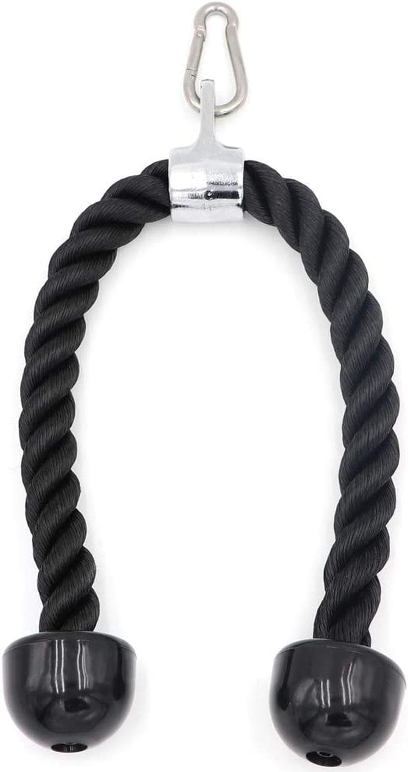 Greententljs Exercise Machine Attachments (Multi-Option) : Tricep Rope, V-Shaped Bar, Double D Handle & Rotating Straight Bar|Cable Machine Accessory