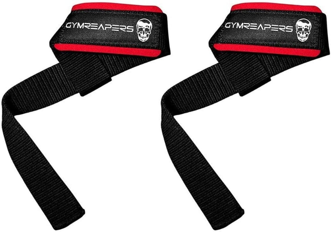 Gymreapers Lifting Wrist Straps for Weightlifting, Bodybuilding, Powerlifting, Strength Training, & Deadlifts - Padded Neoprene with 18 Inch Cotton