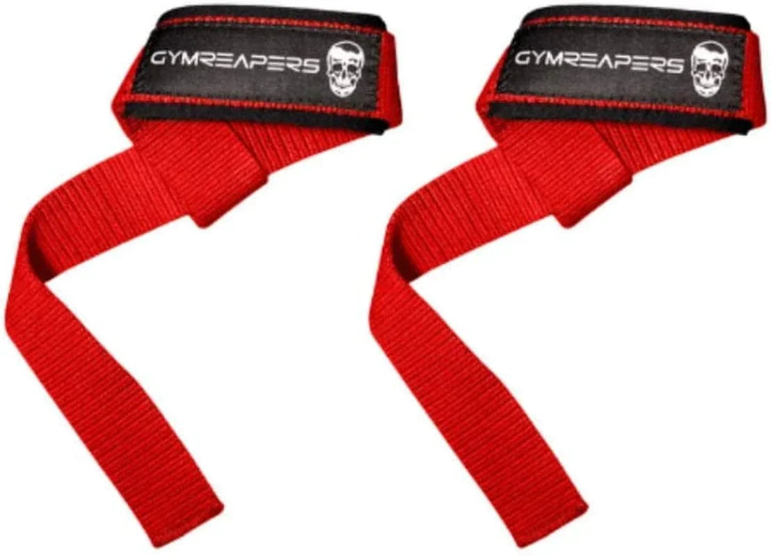 Gymreapers Lifting Wrist Straps for Weightlifting, Bodybuilding, Powerlifting, Strength Training, & Deadlifts - Padded Neoprene with 18 Inch Cotton