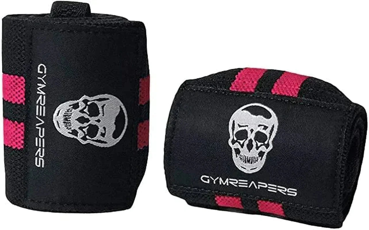 Gymreapers Weightlifting Wrist Wraps (IPF Approved) 18" Professional Quality Wrist Support with Heavy Duty Thumb Loop - Best Wrap for Powerlifting Competition, Strength Training, Bodybuilding