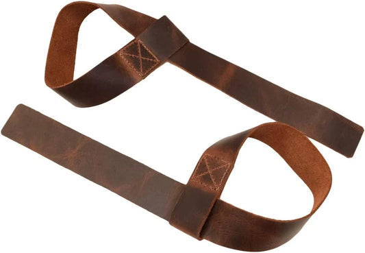 Hide & Drink, Leather Lifting Straps (2 Pieces), Bodybuilding, Sports, Gym, Fitness, Accessories, Handmade Includes 101 Year Warranty :: Bourbon Brown