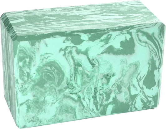 Hugger Mugger 4 In. Foam Yoga Block - Strong and Stable, Beveled Edges for Comfort, Most Favored Block Size, Helps with Alignment and Support in Many Poses