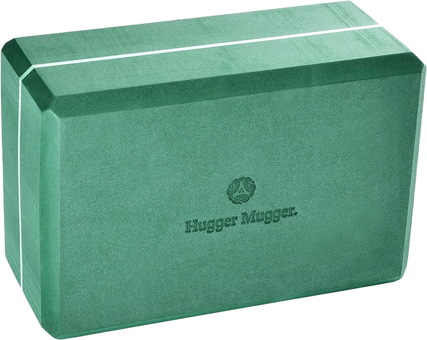 Hugger Mugger 4 In. Foam Yoga Block - Strong and Stable, Beveled Edges for Comfort, Most Favored Block Size, Helps with Alignment and Support in Many Poses