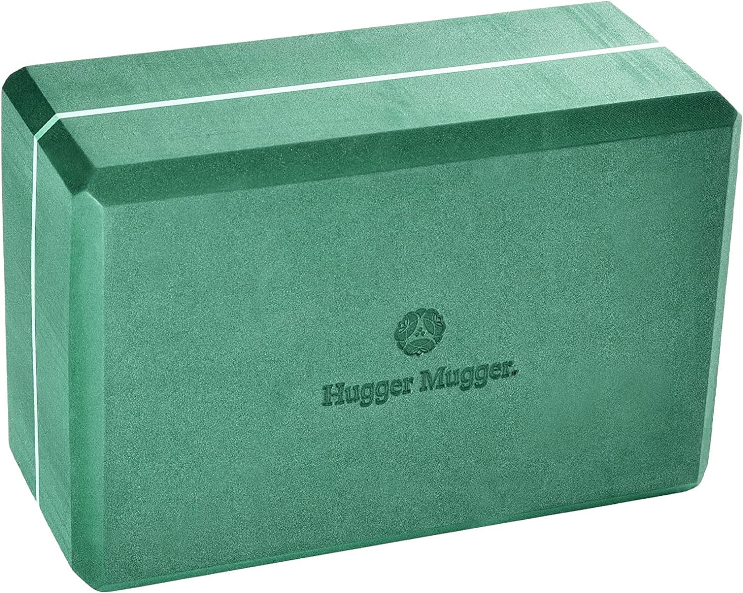 Hugger Mugger 4 In. Foam Yoga Block - Strong and Stable, Beveled Edges for Comfort, Most Favored Block Size, Helps with Alignment and Support in Many Poses
