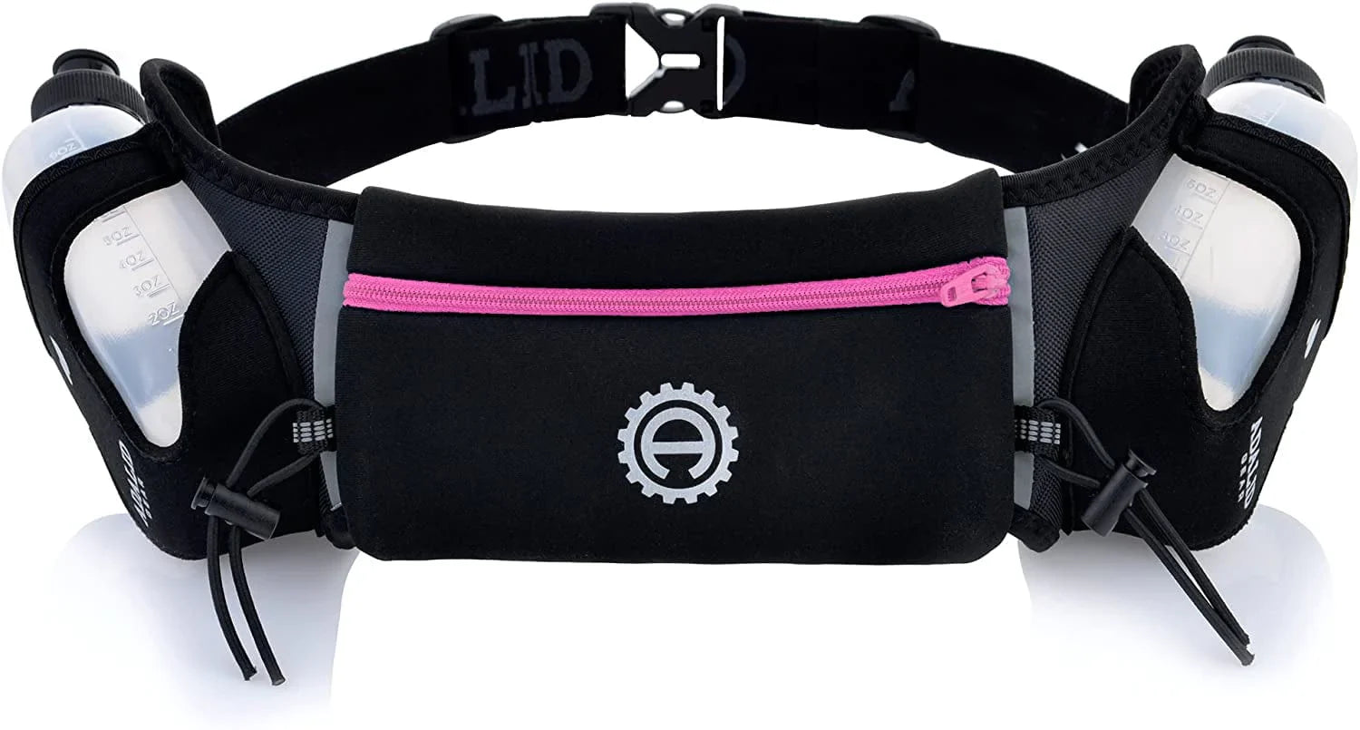 Hydration Belt for Running - Includes Accessories and Two 10-Ounce Bpa-Free and Leak-Proof Water Bottles : a Bounce-Free & Lightweight Fuel Gear