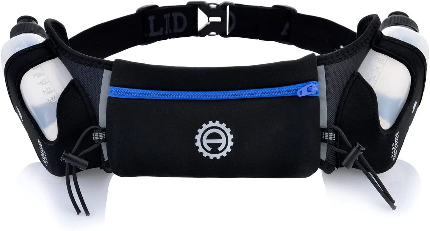 Hydration Belt for Running - Includes Accessories and Two 10-Ounce Bpa-Free and Leak-Proof Water Bottles : a Bounce-Free & Lightweight Fuel Gear