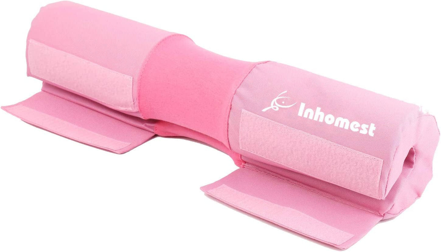 Inhomest Barbell Pad Squat Pad for Squats Hip Thrusts Lunges Glute - Neck & Shoulder Protective Pad with Nylon Padding Support, Fit for Smith Machine and Olympic Standard Weightlifting Cushion