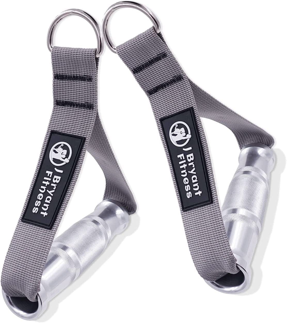 J Bryant Fitness Metal Gym Handles for Cable Machine Attachment Heavy Duty Aluminum Alloy Handle Grips Durable Workout Handles for Resistance Bands Pulley LAT Pull down System