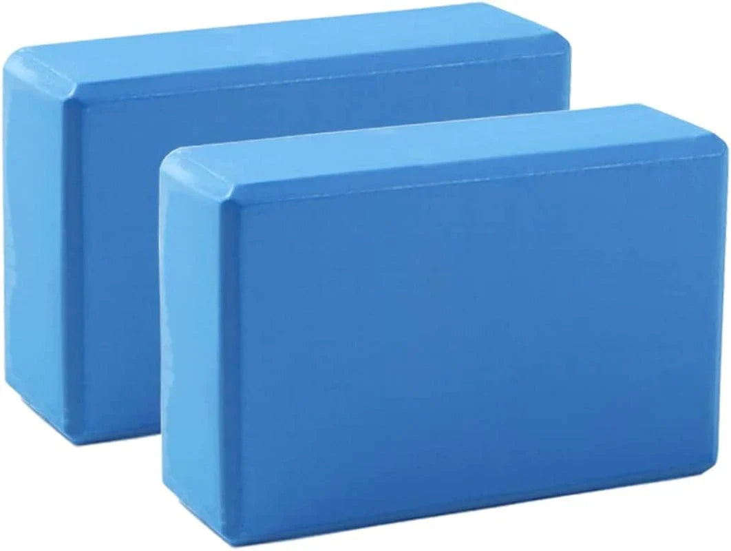 JAY D.L Yoga Blocks（Set of 2）, Supportive Latex-Free High Density/Lightweight EVA Foam Soft Non-Slip Surface for Yoga General Fitness Pilates Stretching and Meditation 9"X6"X3"