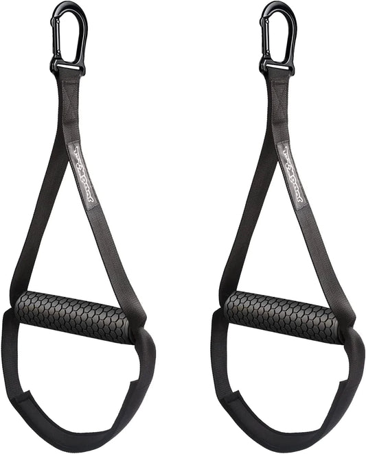 JUDOKALL - Ankle Strap for Cable Machine,Tricep Rope,Resistance Band Handles,Home Gym Accessories Set- Cable Machine Attachment,Cable Attachments for Gym Pull down Exercise.