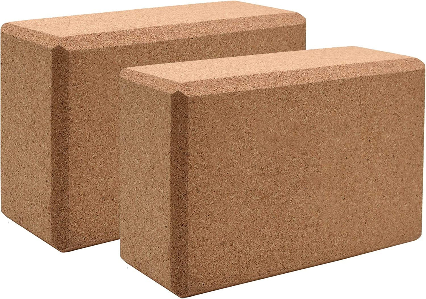 KINDOYO Cork Yoga Block - Pilates Block Yoga Band Set Essential Yoga Equipment