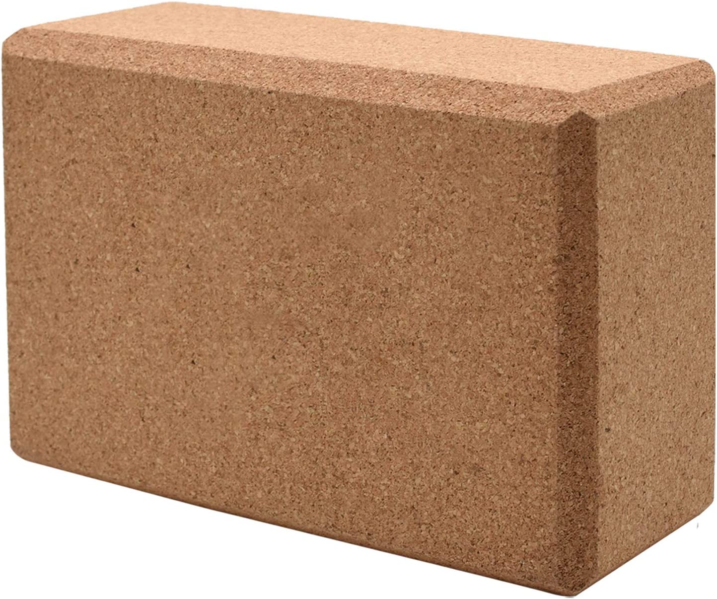 KINDOYO Cork Yoga Block - Support Deeper Poses Brick Anti-Slip Block and Belt