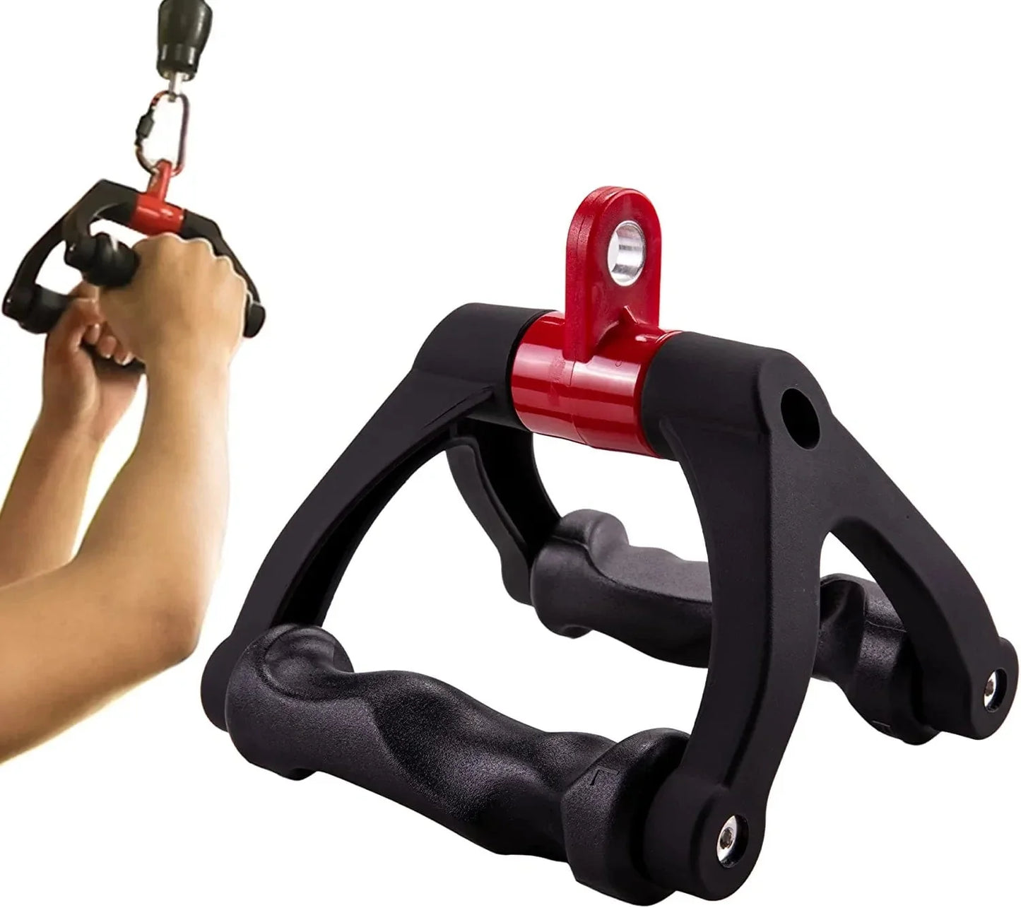KKH Ergonomic Handle Cable Attachment Set, Gym LAT Cable Attachments for Gym, Non-Slip and Comfortable Grip,Multifunctional Cable Machine Attachments for Home and Gym