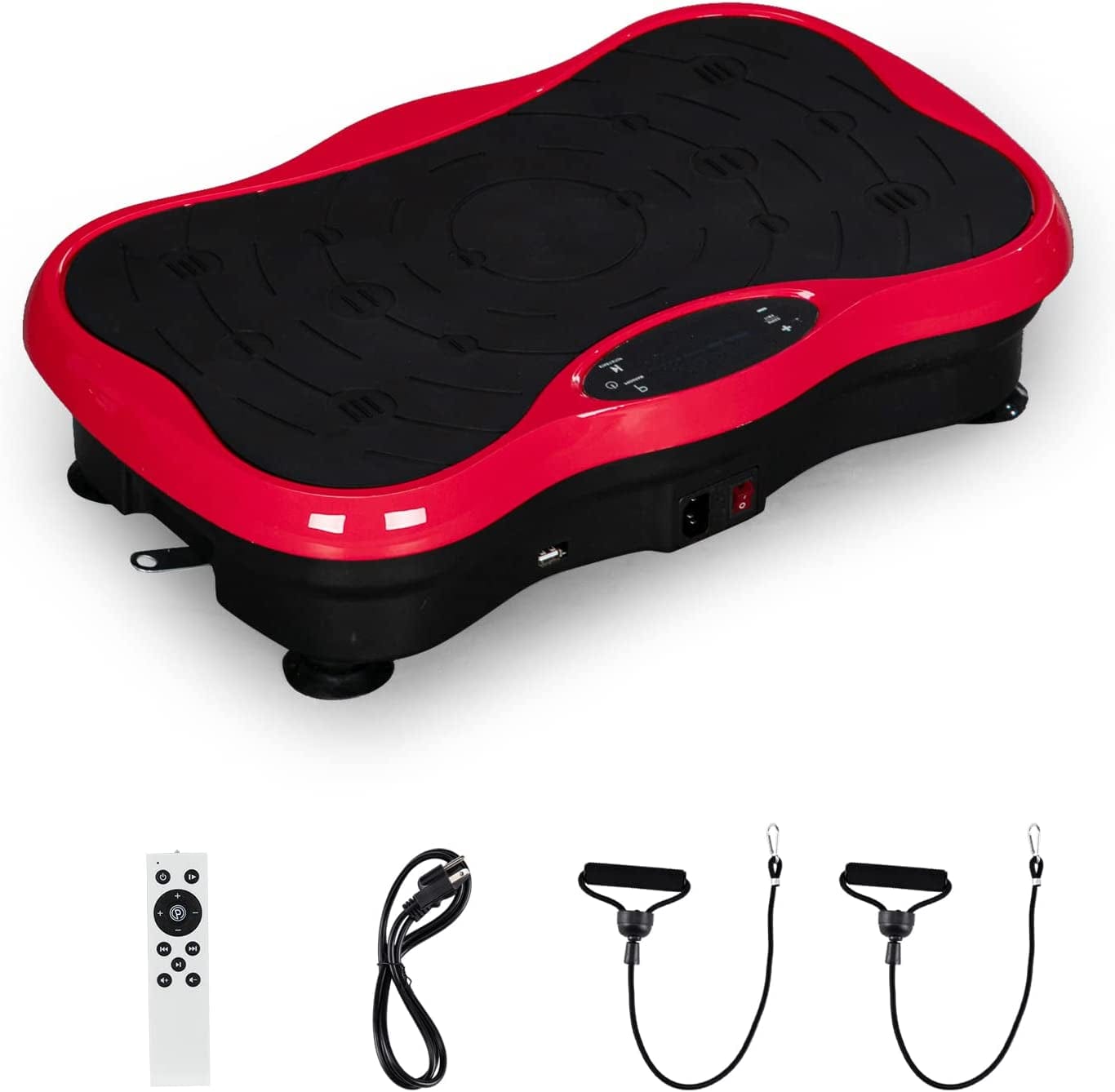 Ktaxon Vibration Plate, Vibration Machine, Vibrating Plate Exercise Machine with LCD Display, 5 Mode, 180 Level, Remote Control and Resistance Bands