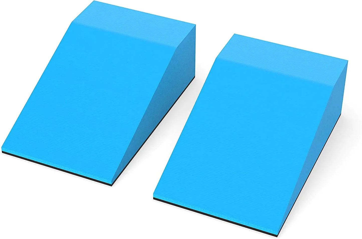 Lumia Wellness Yoga Foam Wedge Blocks, Non-Slip Bottom, Calf Raise, Squat Block, Wrist Support, Pilates, Foot Exercise Accessories