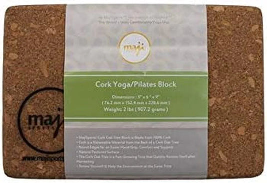 Maji Sports Cork Yoga/Pilates Block