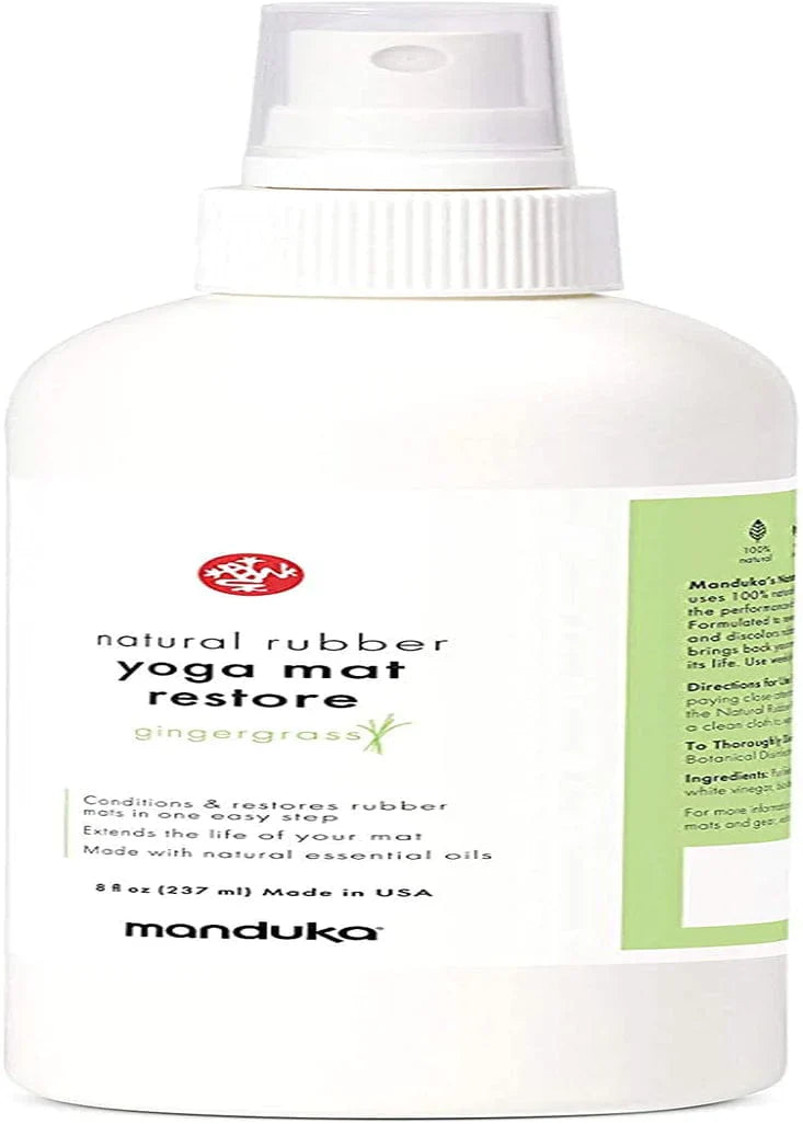 Manduka Yoga Natural Mat Wash and Refresh - 100% Natural, Essential Oils, Non Irritating, Pet Friendly, Fresh Scent, Various Sizes and Scents
