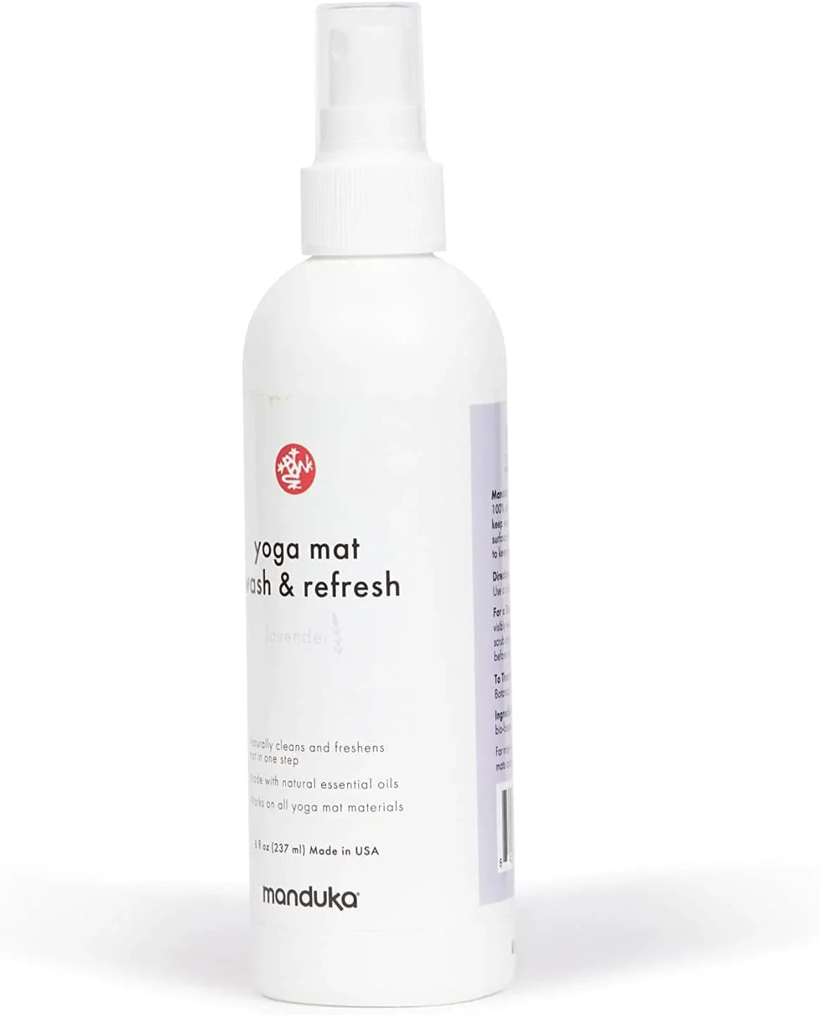 Manduka Yoga Natural Mat Wash and Refresh - 100% Natural, Essential Oils, Non Irritating, Pet Friendly, Fresh Scent, Various Sizes and Scents