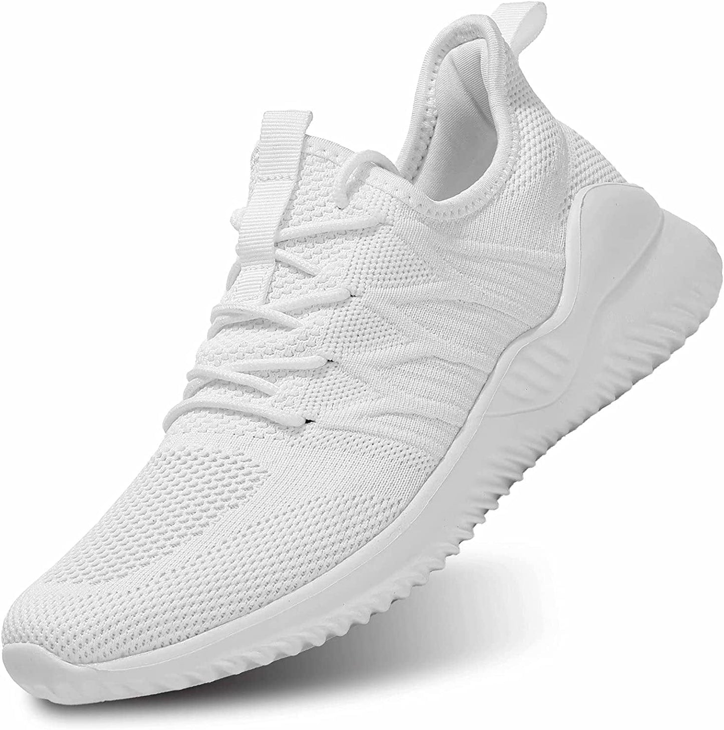 Mens Running Shoes Slip-On Walking Sneakers Lightweight Breathable Casual Soft Sole Trainers