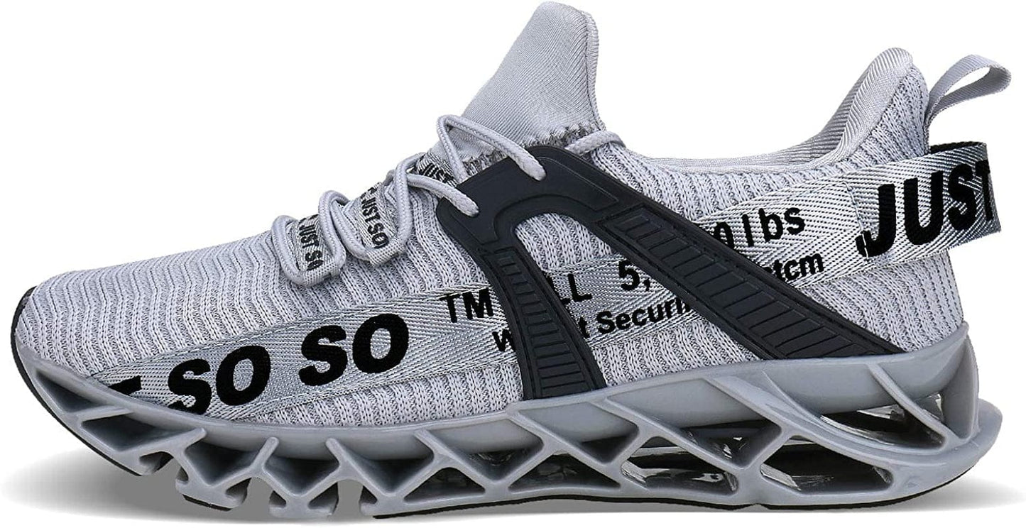 Mens Running Shoes Walking Non Slip Blade Type Sneakers