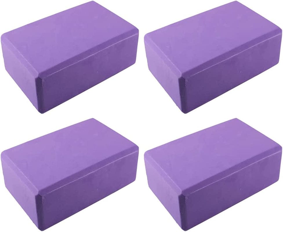 Muka 4 Pack Yoga Blocks 4X6X9 Inch, High Density EVA Foam Yoga Brick for Meditation, Pilates