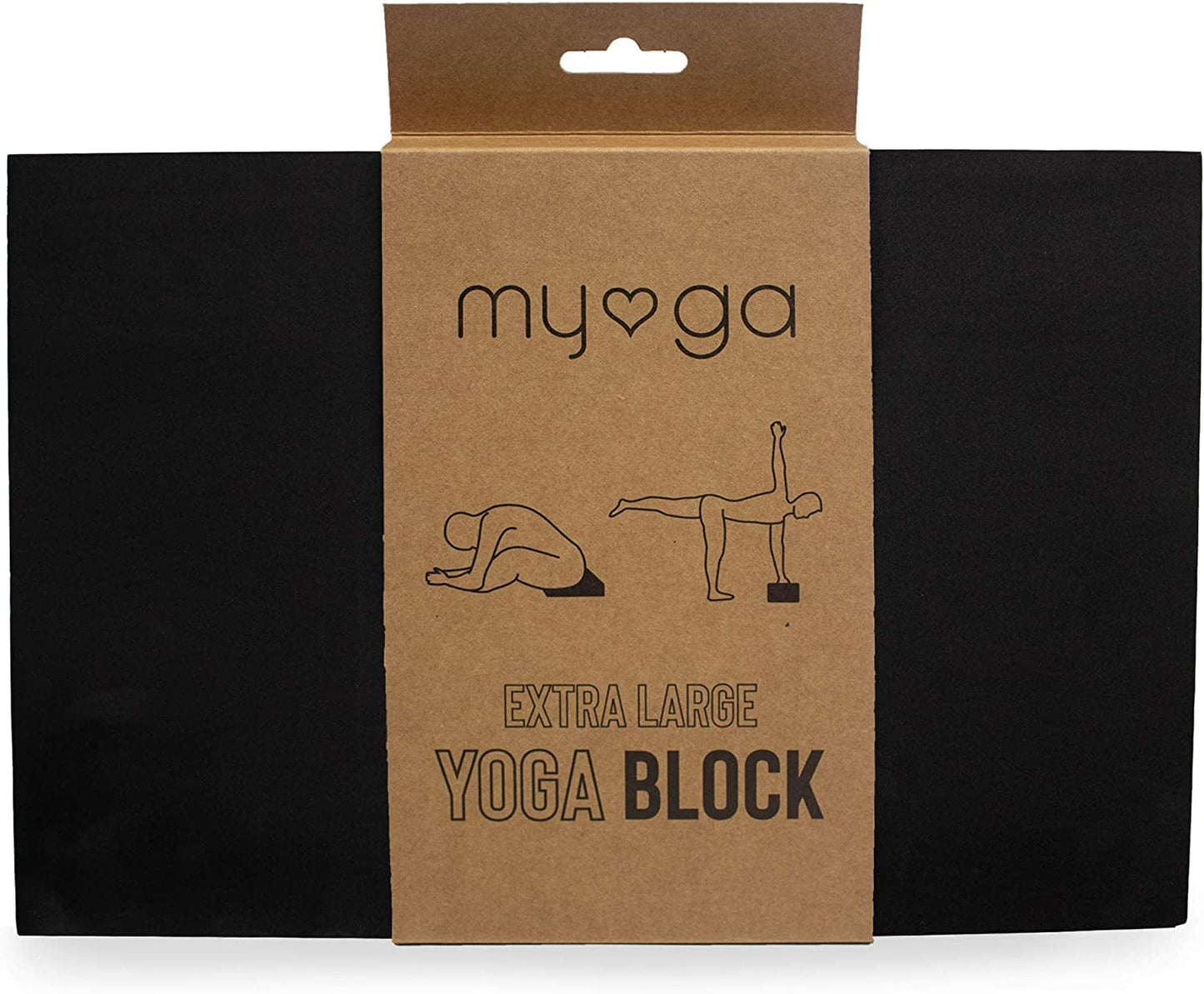 Myga Extra Large Foam Yoga Block - High Density EVA Foam Yoga Brick - Lightweight Odour Resistant Moisture Proof Pilates Yoga Block