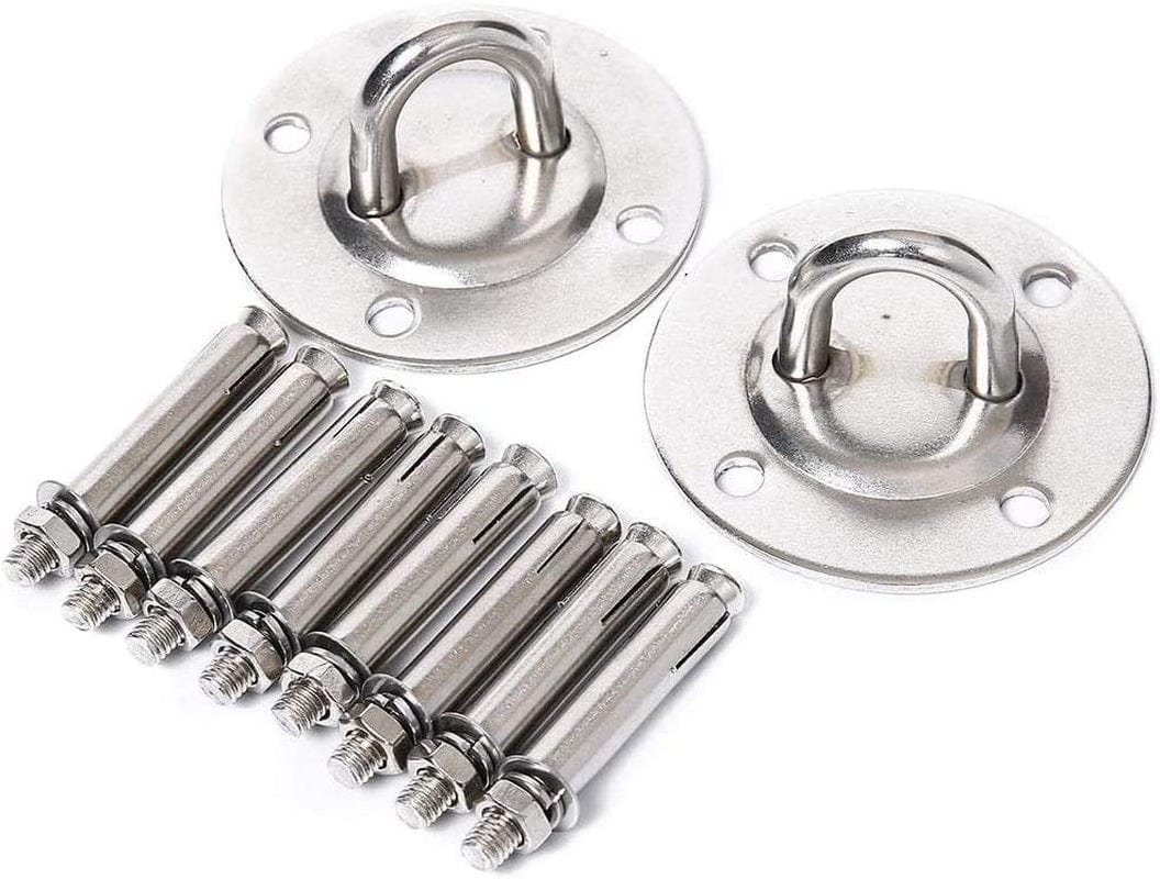 Newooh Capacity Wall Ceiling Mount Bracket for Suspension Strap Trainer, Suspension Kit for Yoga Swing, Hanging Hardware for Battle Ropes, Woss Suspension, Olympic Rings, Gym