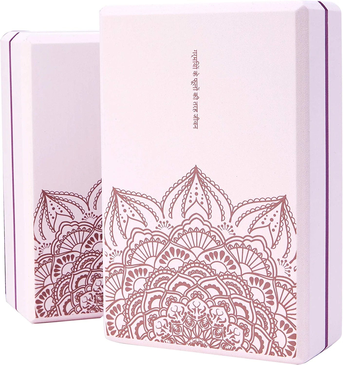 Nuveti Yoga Blocks Set of 2, High Density Yoga Brick Foam Blocks to Improve Strength, Flexibility and Balance Yoga Brick Foam Blocks