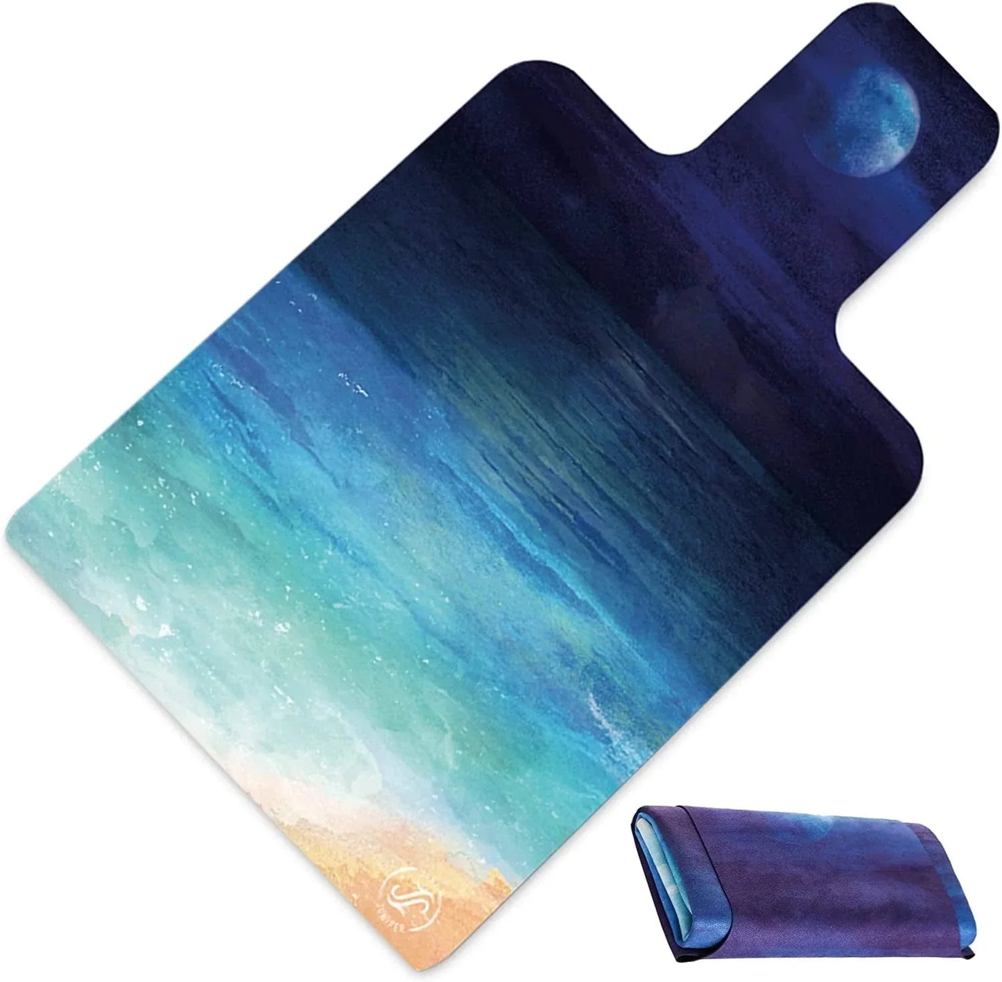 Pilates Reformer Mat-Pilates Reformer Machine Towel-Exercise Mat-Fitness Gym Mat-Mini Travel Yoga Mat- Black Rubber Backing-Light Weight-Non Slip-Portable Mat with a Carry Bag-Pilates Socks Optional