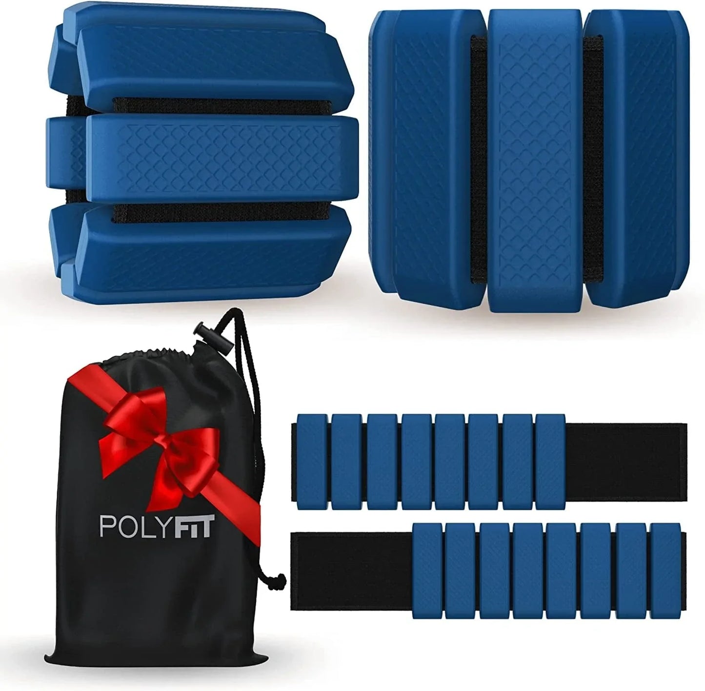 Polyfit Wrist & Ankle Weights - Adjustable Ankle Weights for Women and Men - Yoga, Walking, Running, Dance, Barre, Pilates, Cardio, Aerobics