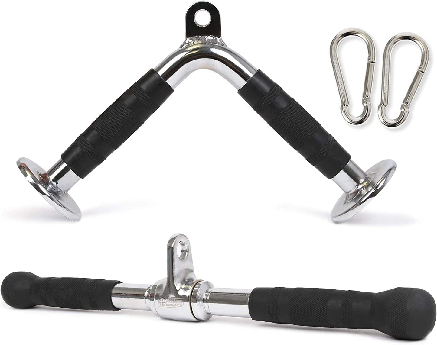 POWER GUIDANCE Triceps Pull down Attachment, Cable Machine Accessories for Home Gym, LAT Pull down Attachment Weight Fitness