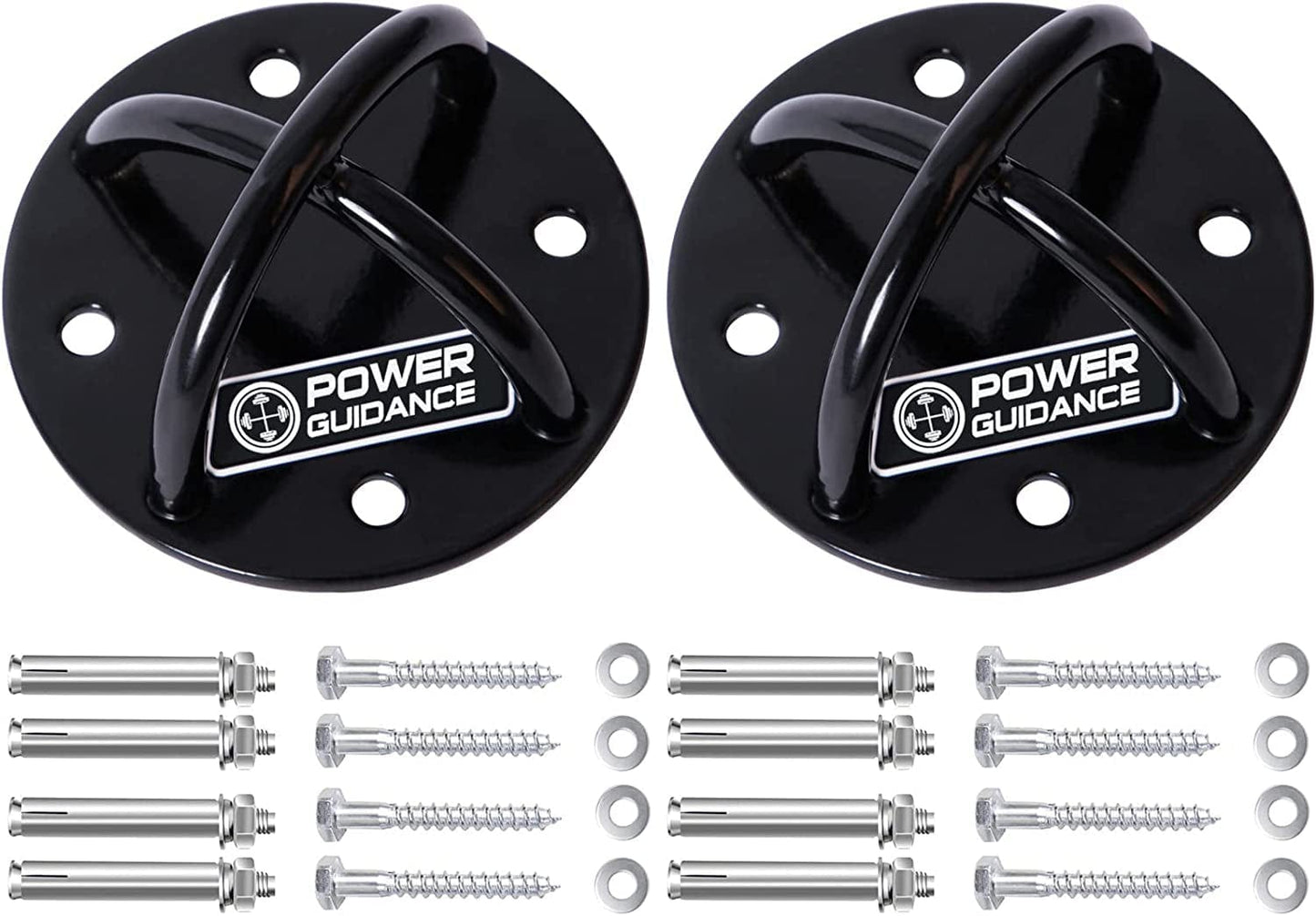 POWER GUIDANCE Wall and Ceiling Mount Bracket for Suspension Straps, Gymnastic Rings, Yoga Swings & Hammock Resistance Band Battle Rope