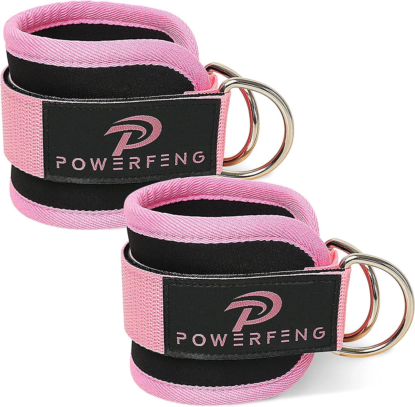 Powerfeng Ankle Strap Cable Machine: Ankle Cable Attachments for Gym Ankle Cuff Cable Glute Kickback Ankle Straps for Leg & Glute Ankle Cuffs Women