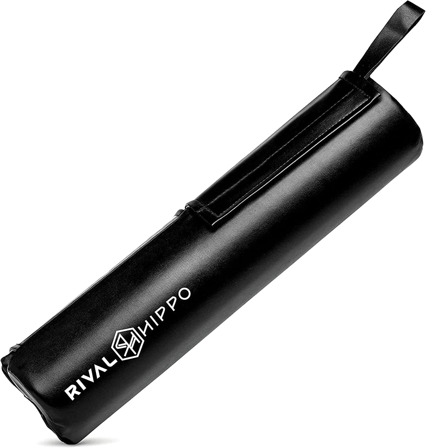 Premium Hip Thrust Pad and Squat Pad - Non-Slip Barbell Pad Stays in Place Secure, Bar Pad for Comfortable Squats Lunges Glute Bridges, Built-In Velcro Safety Straps, Reinforced PU Leather Cover - Olympic Bar and Smith Machine